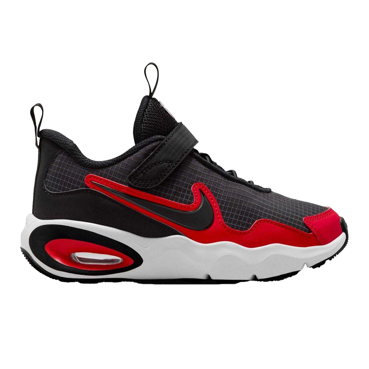Grey-Red - Front - Nike Childrens-Kids Max Nova Air Cushioned Trainers