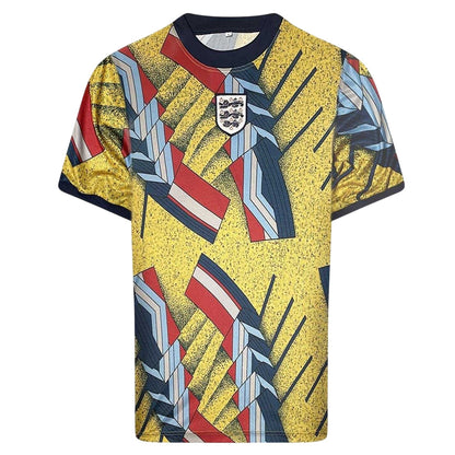Yellow-Blue - Front - Score Draw Mens England FA Goalkeeper Jersey
