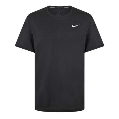 Black-Reflective - Front - Nike Mens Miler T-Shirt