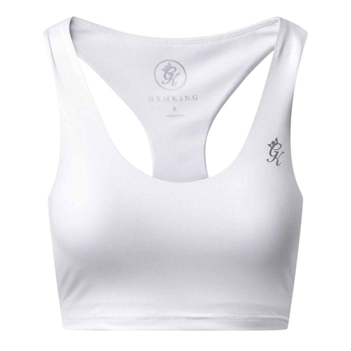 White - Front - Gym King Womens-Ladies 365 Sports Bra