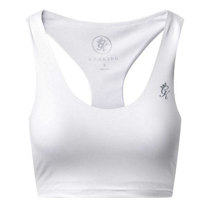 White - Front - Gym King Womens-Ladies 365 Sports Bra