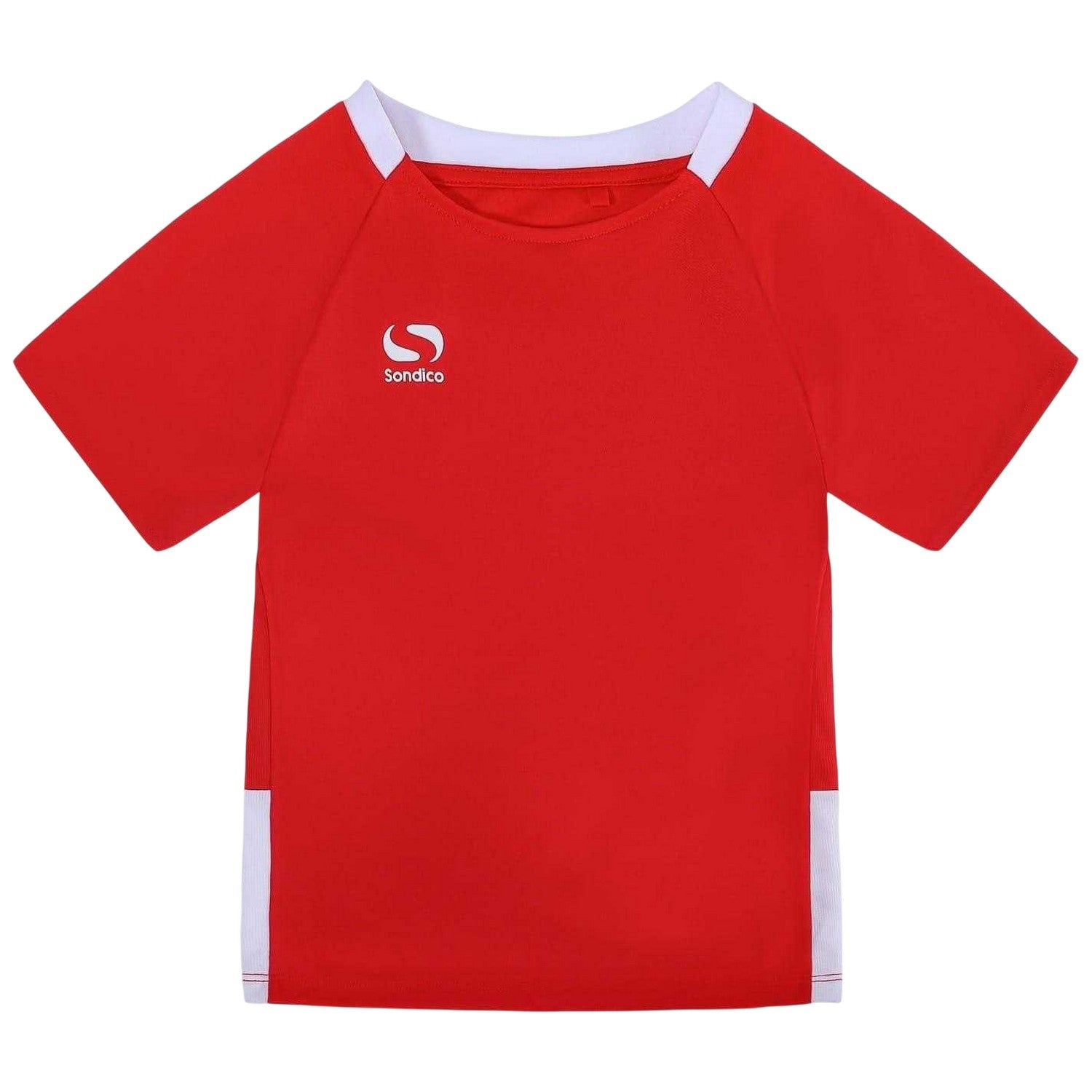 Red-White - Front - Sondico Childrens-Kids Logo T-Shirt