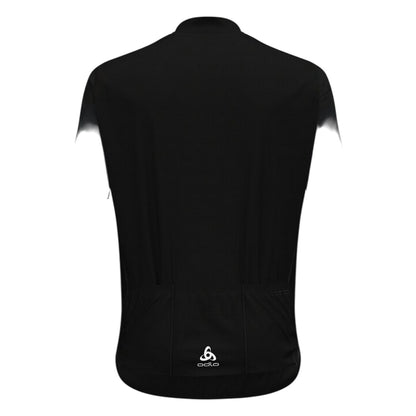 Black Print - Back - Odlo Mens Gradient Print Slim Cycling Jersey