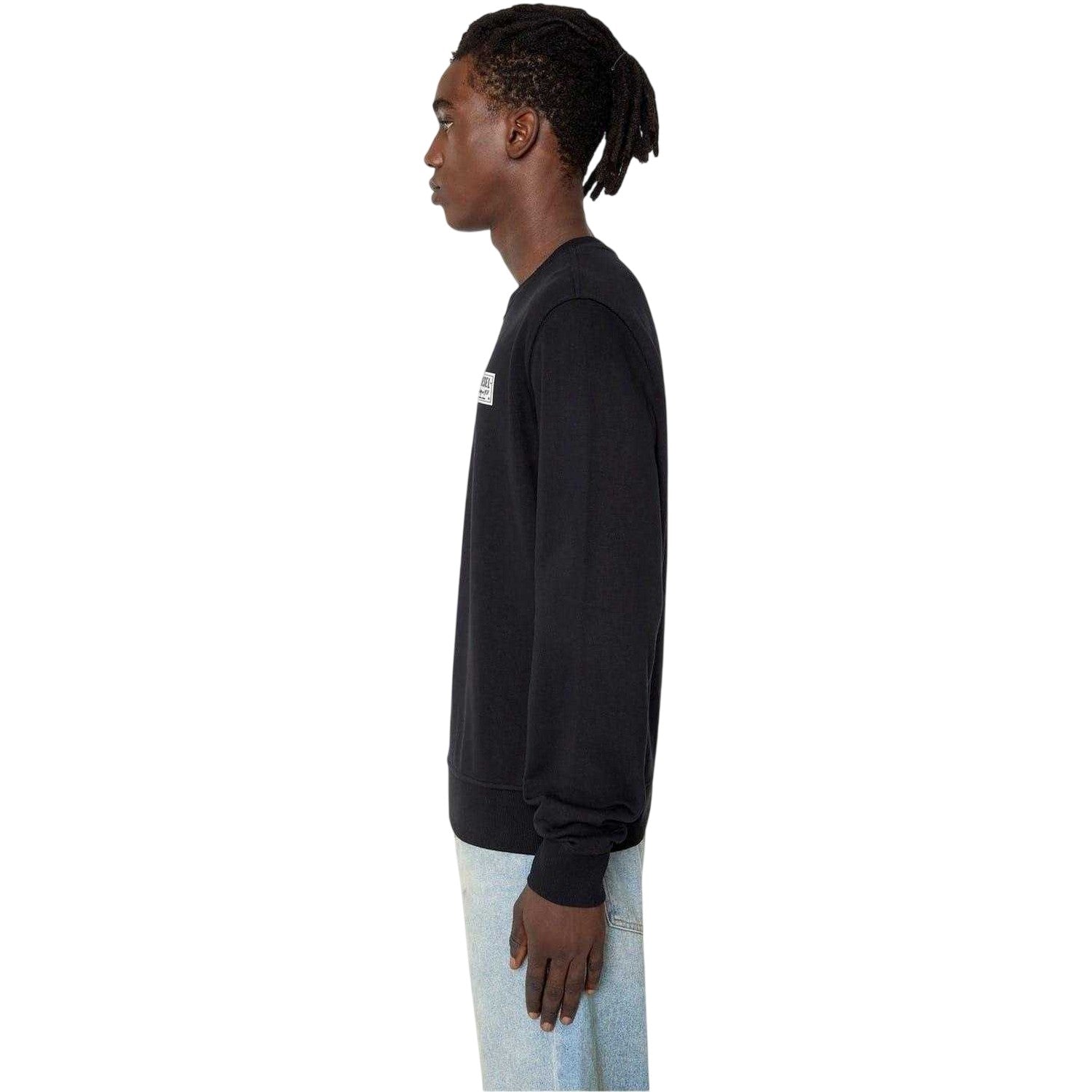 Black - Lifestyle - Diesel Mens Logo Crew Neck Sweatshirt