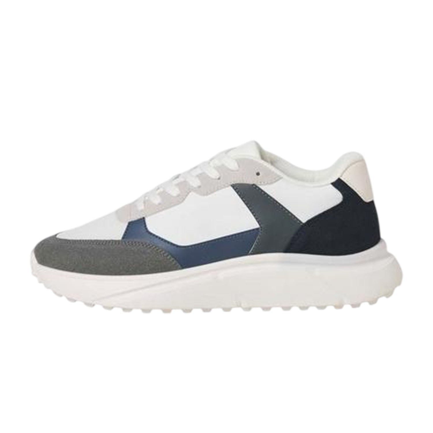 White - Back - Jack And Jones Mens Jfwaspire Low Cut Trainers