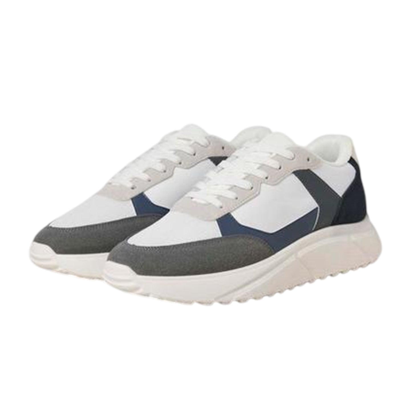 White - Side - Jack And Jones Mens Jfwaspire Low Cut Trainers