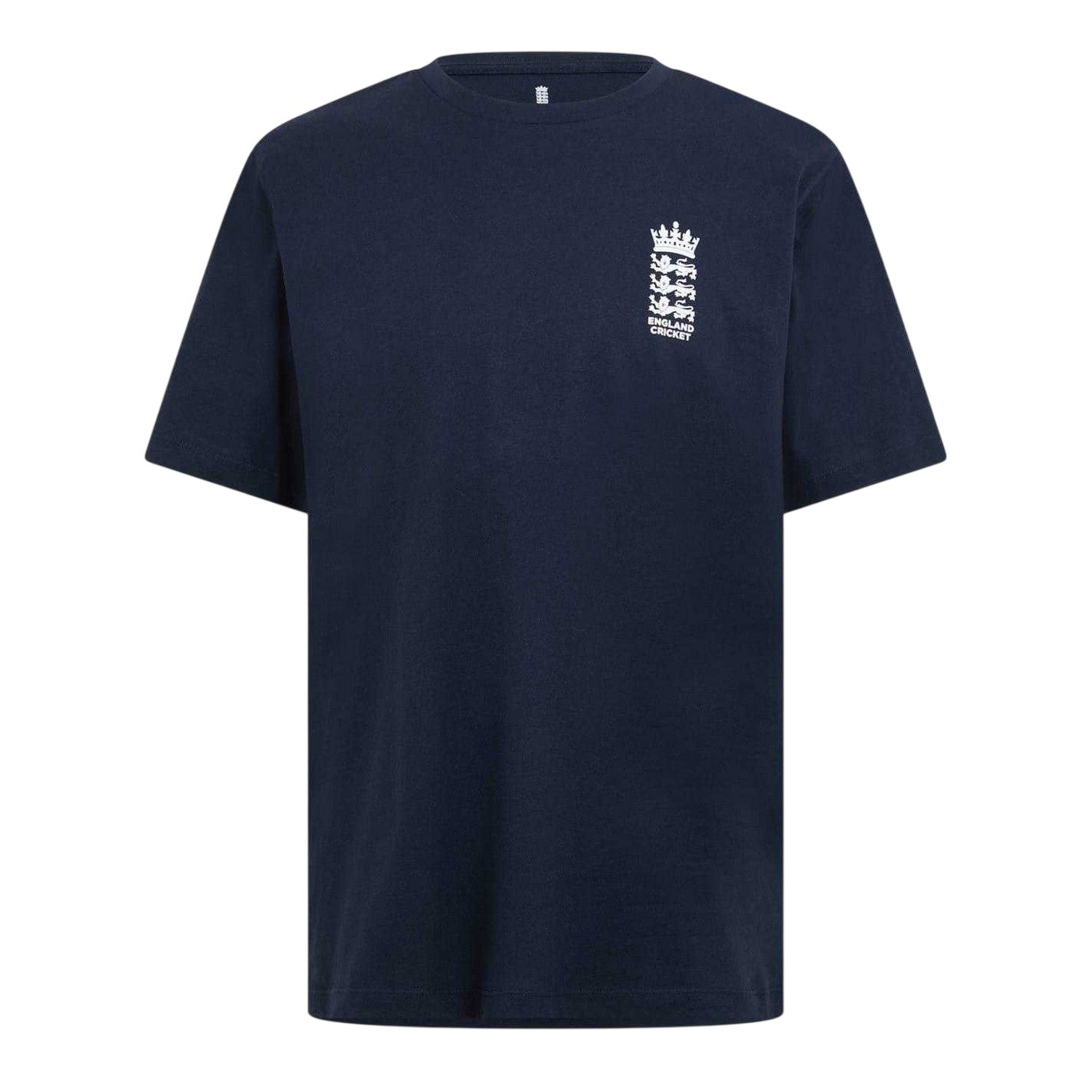 Navy - Front - Castore Mens Essentials 26-27 England Cricket T-Shirt