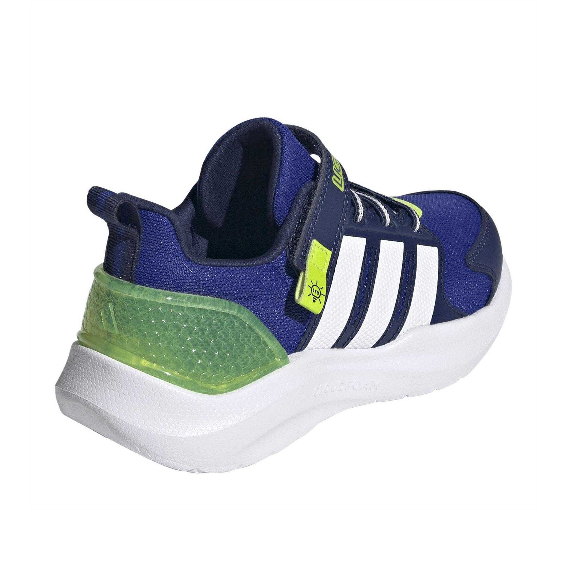 Lucid Blue - Back - Adidas Childrens-Kids Lightorama Flashing Lights Trainers