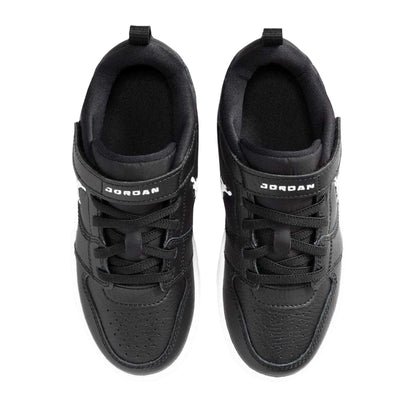 Black-White - Side - Nike Childrens-Kids Access Court Flat Trainers