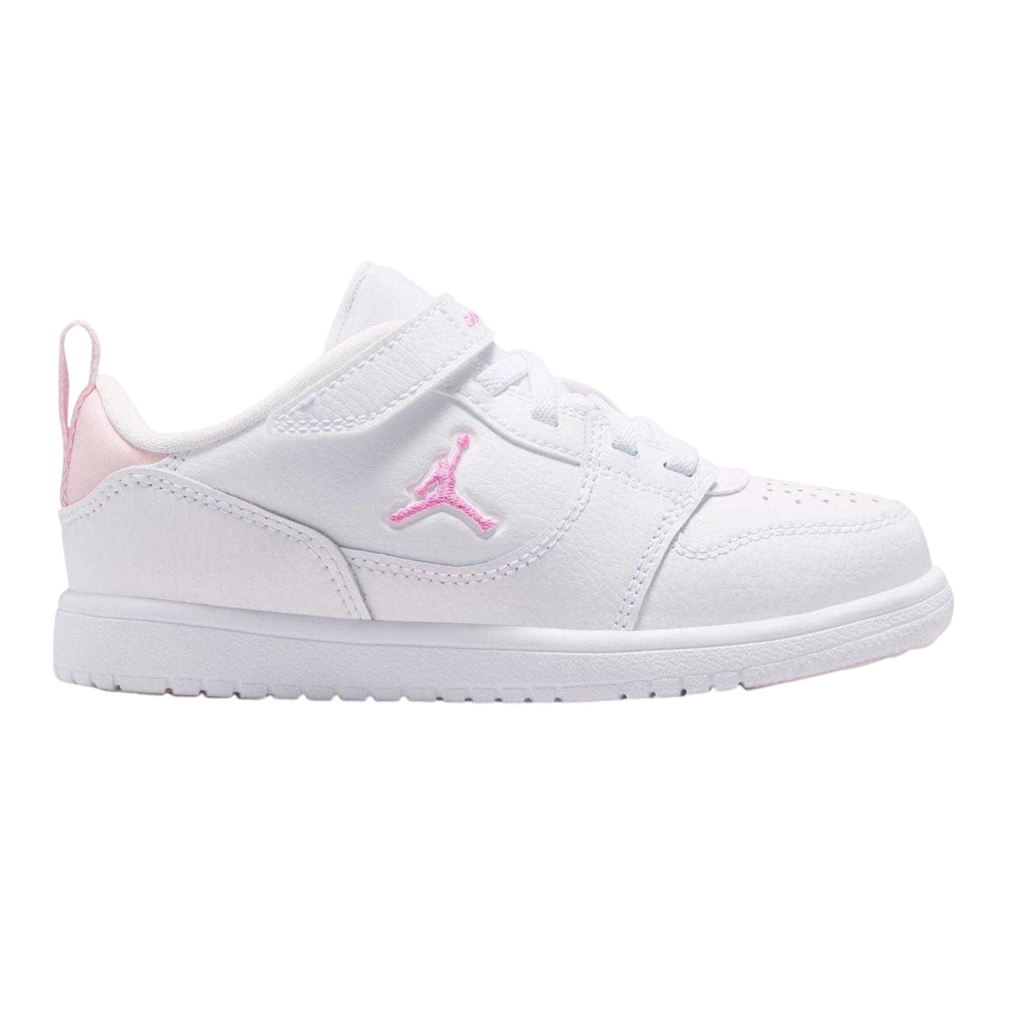 White-Pink - Front - Nike Childrens-Kids Access Court Flat Trainers