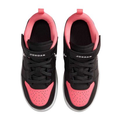 Black-Pink - Side - Nike Childrens-Kids Access Court Flat Trainers