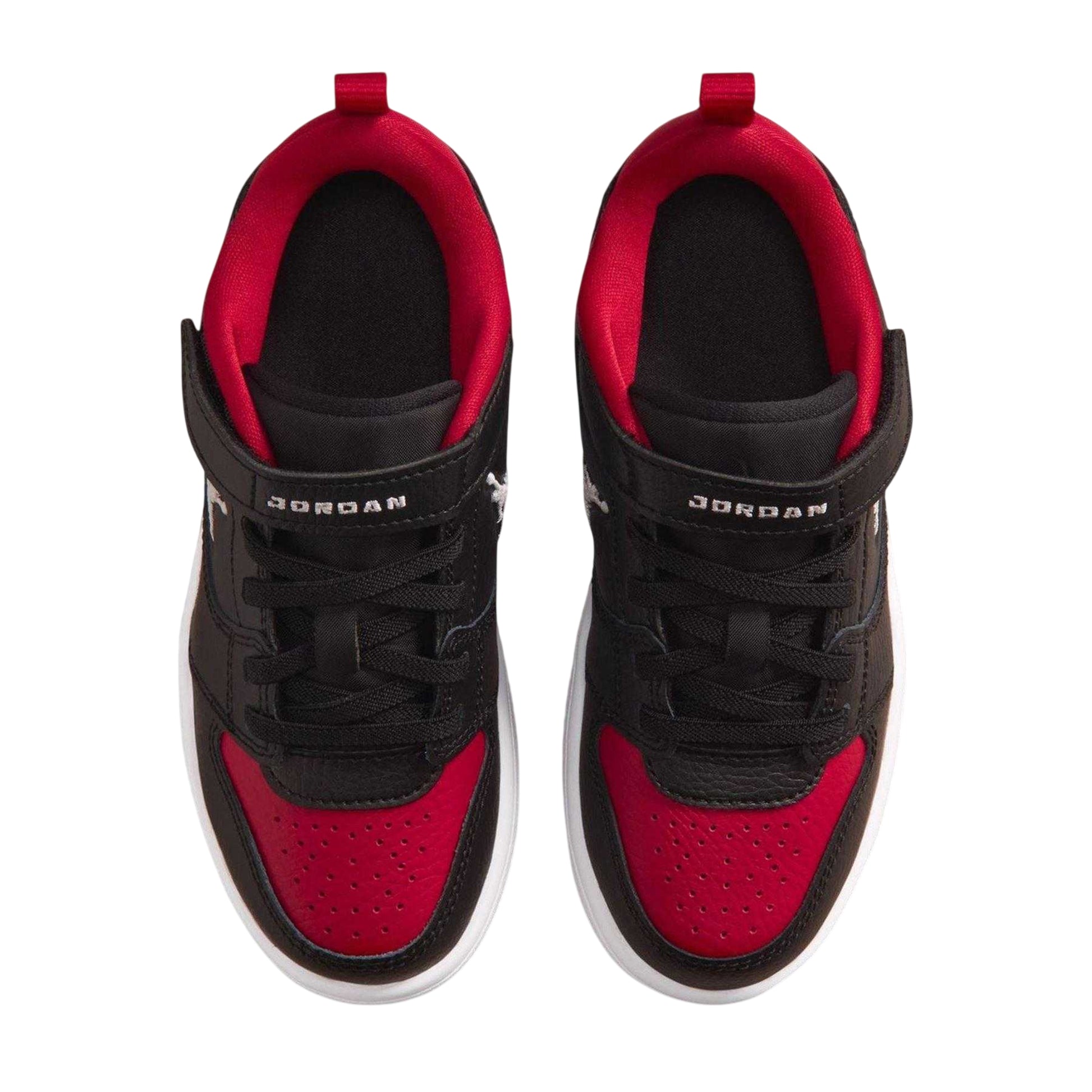 Black-Red - Side - Nike Childrens-Kids Access Court Flat Trainers