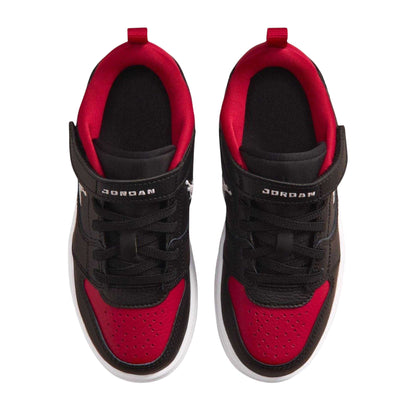 Black-Red - Side - Nike Childrens-Kids Access Court Flat Trainers