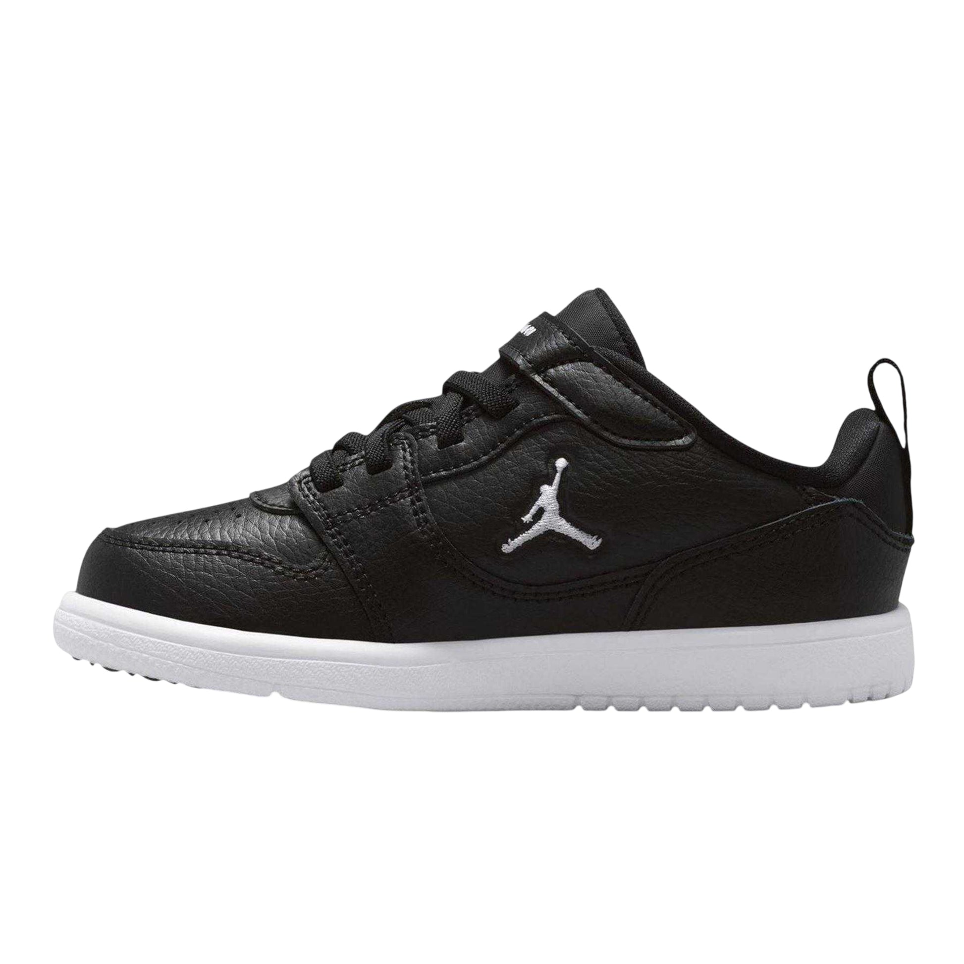 Black-White - Back - Nike Childrens-Kids Access Court Flat Trainers