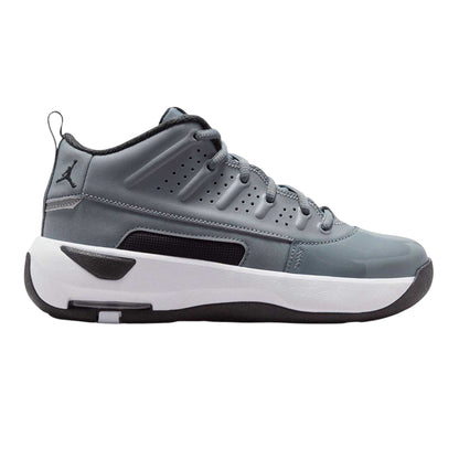 Cool Grey - Front - Nike Childrens-Kids Air Jordan Max Aura 7 Basketball Shoes