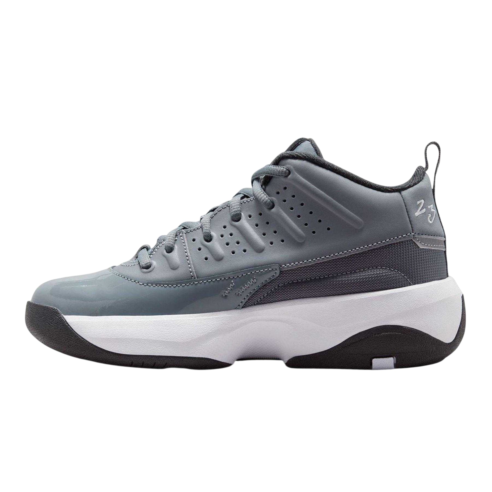 Cool Grey - Back - Nike Childrens-Kids Air Jordan Max Aura 7 Basketball Shoes