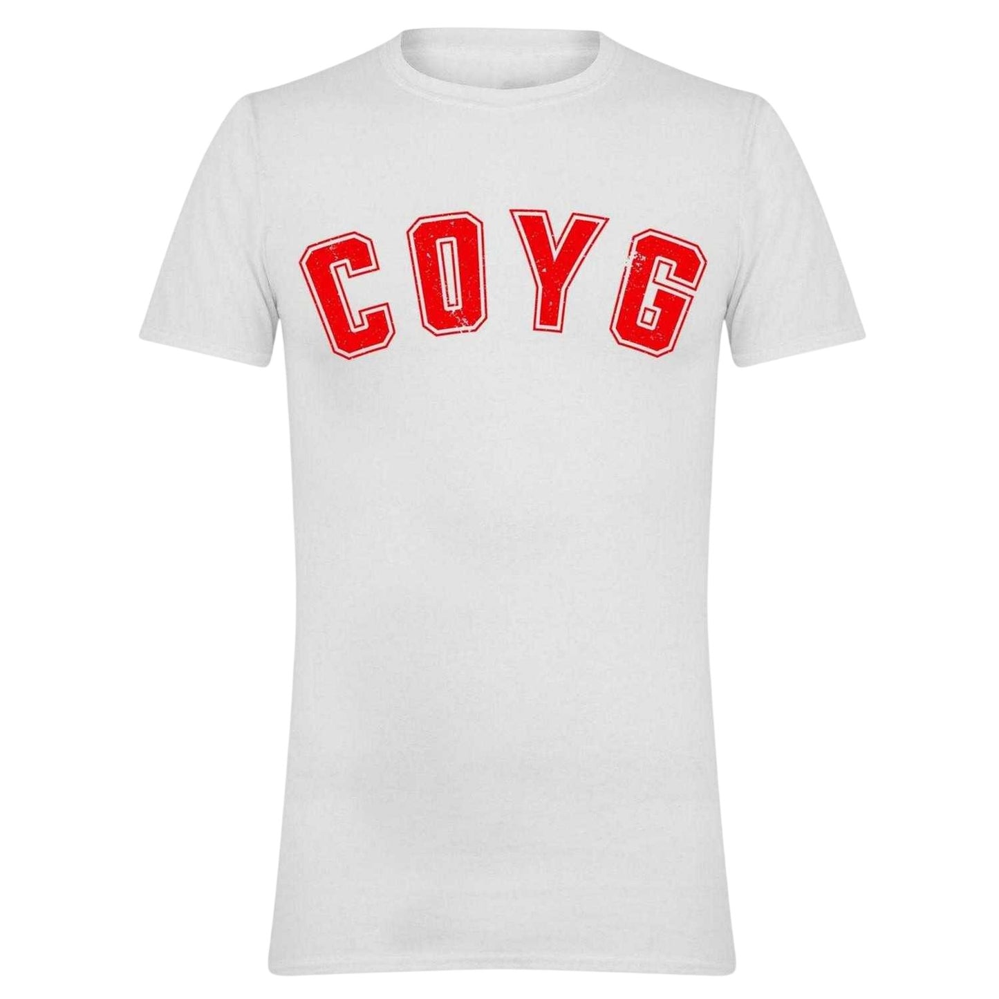 White-Red - Front - AWD Mens Carabao Cup Printed T-Shirt
