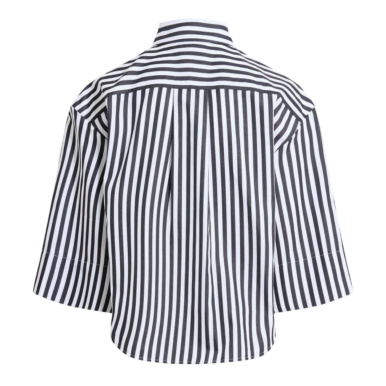 Brown - Back - Hugo Womens-Ladies Striped Drop Shoulder Boxy Shirt