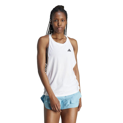 White - Side - Adidas Womens-Ladies Made To Be Remade Running Tank Top