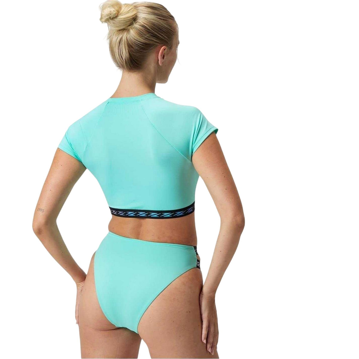 Arctic Glass - Back - Speedo Womens-Ladies Logo Crop Top