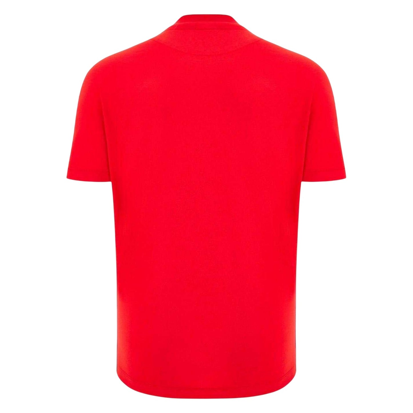 Red - Back - Wales Unisex Adult 2025 Macron Logo T-Shirt