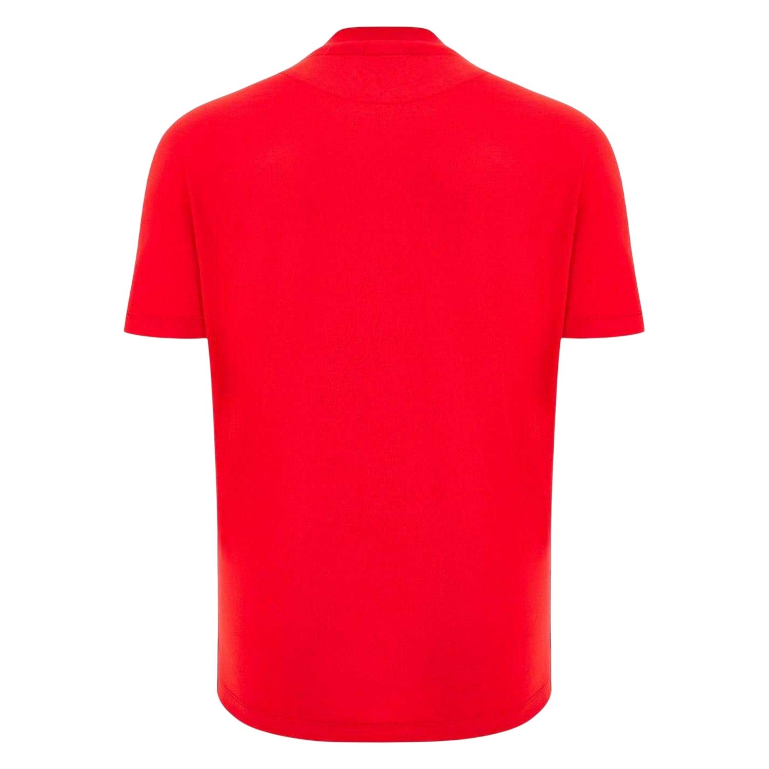 Red - Back - Wales Unisex Adult 2025 Macron Logo T-Shirt