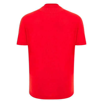 Red - Back - Wales Unisex Adult 2025 Macron Logo T-Shirt
