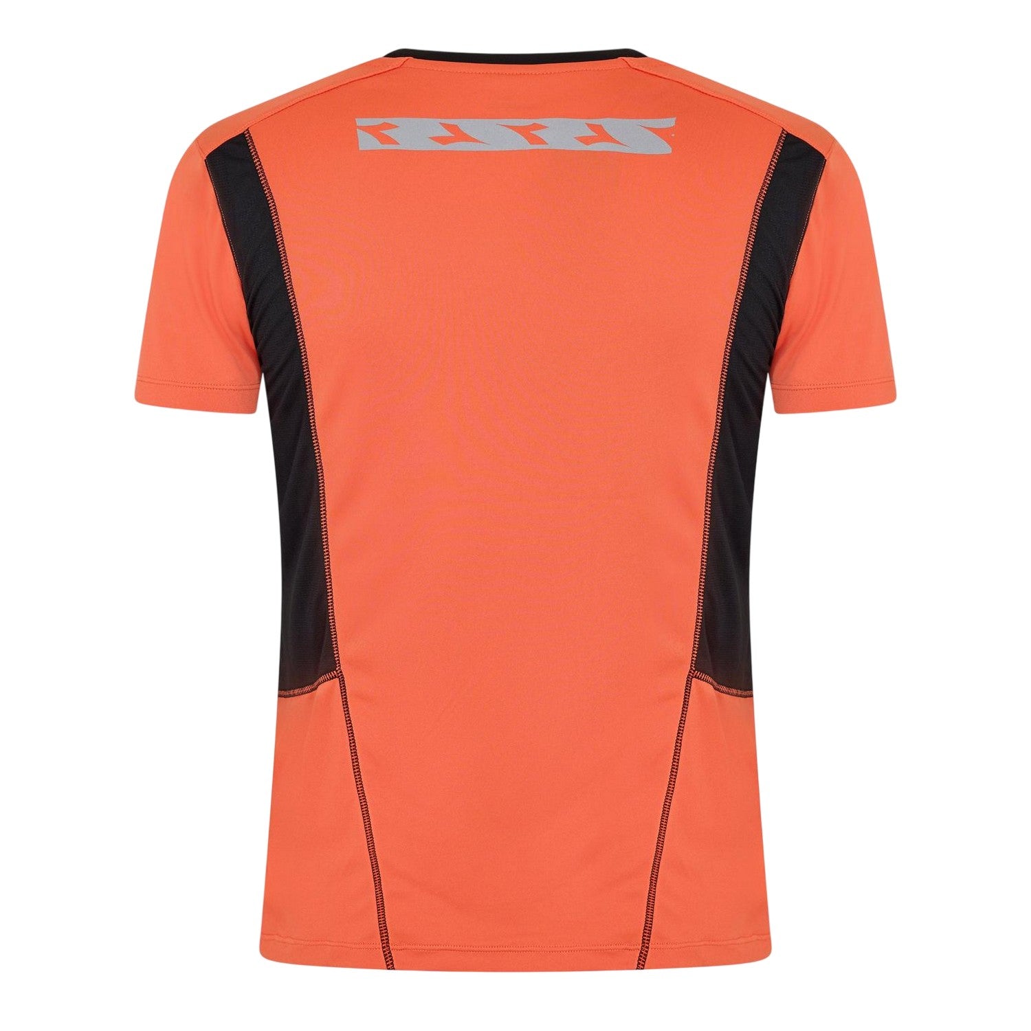 Orange-Black - Back - Diadora Mens Logo Crew Neck Running T-Shirt