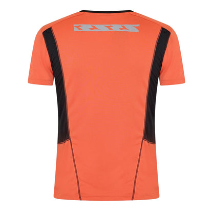 Orange-Black - Back - Diadora Mens Logo Crew Neck Running T-Shirt