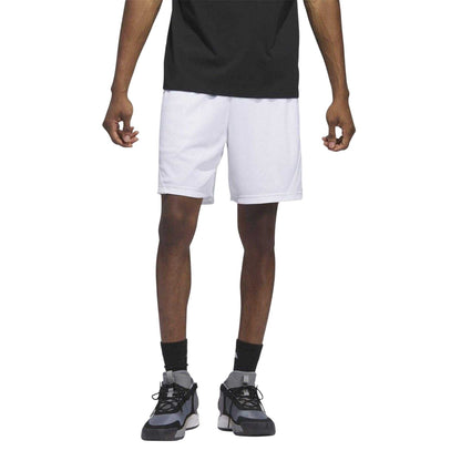 White - Lifestyle - Adidas Mens Mesh Basketball Shorts
