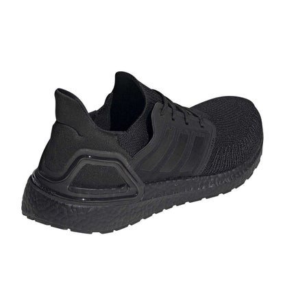 Black-Solar Red - Back - Adidas Mens Ultraboost Stripes Lace Up Trainers