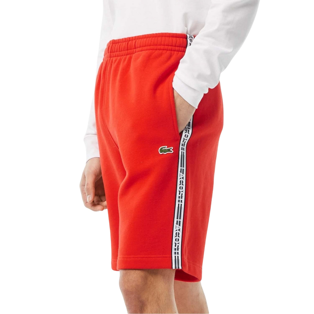 Orange - Lifestyle - Lacoste Mens Flannel Shorts