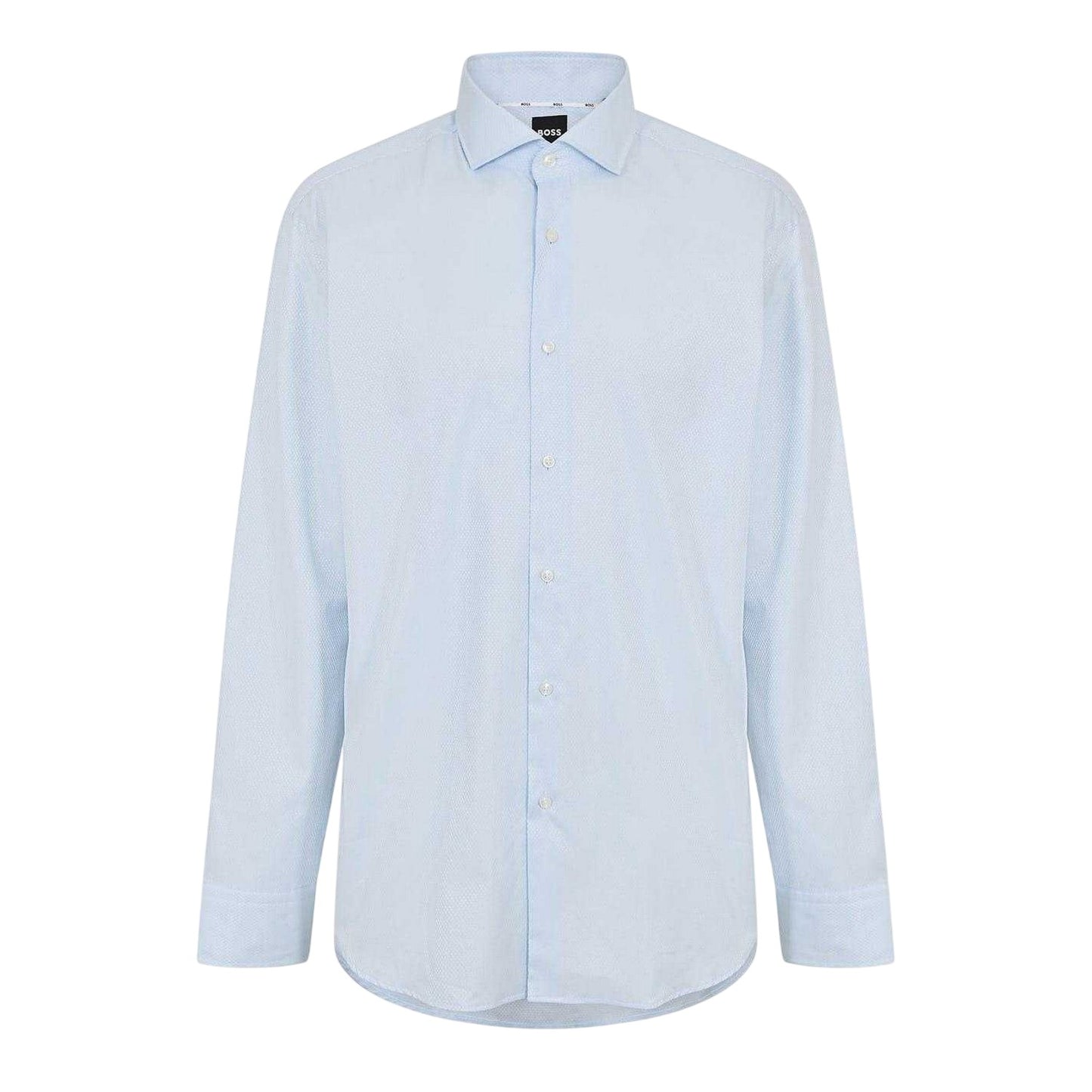 Light Blue - Front - Boss Mens Joe Spread Collar Shirt
