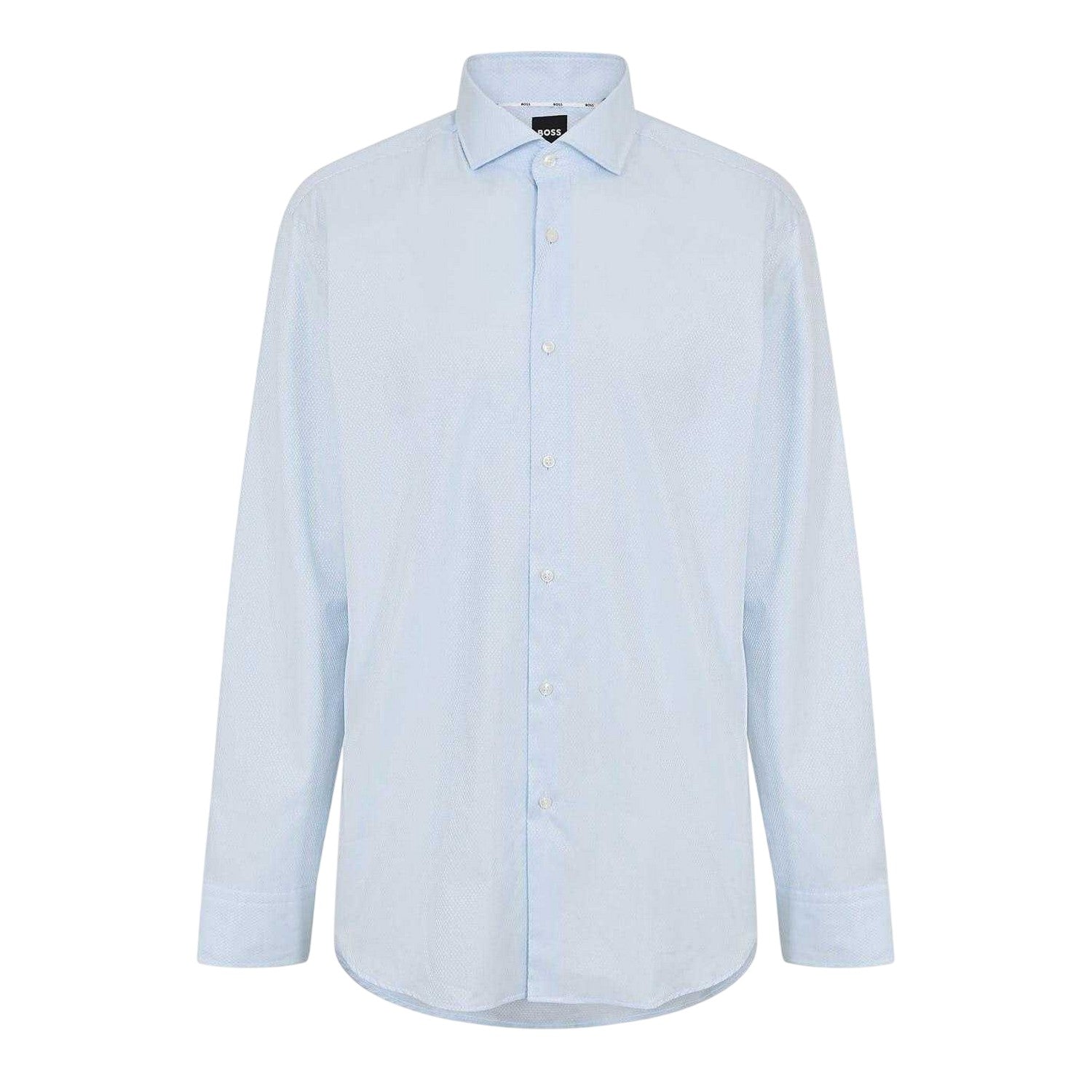 Light Blue - Front - Boss Mens Joe Spread Collar Shirt