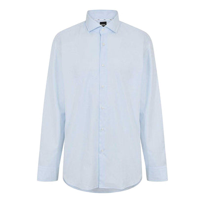 Light Blue - Front - Boss Mens Joe Spread Collar Shirt