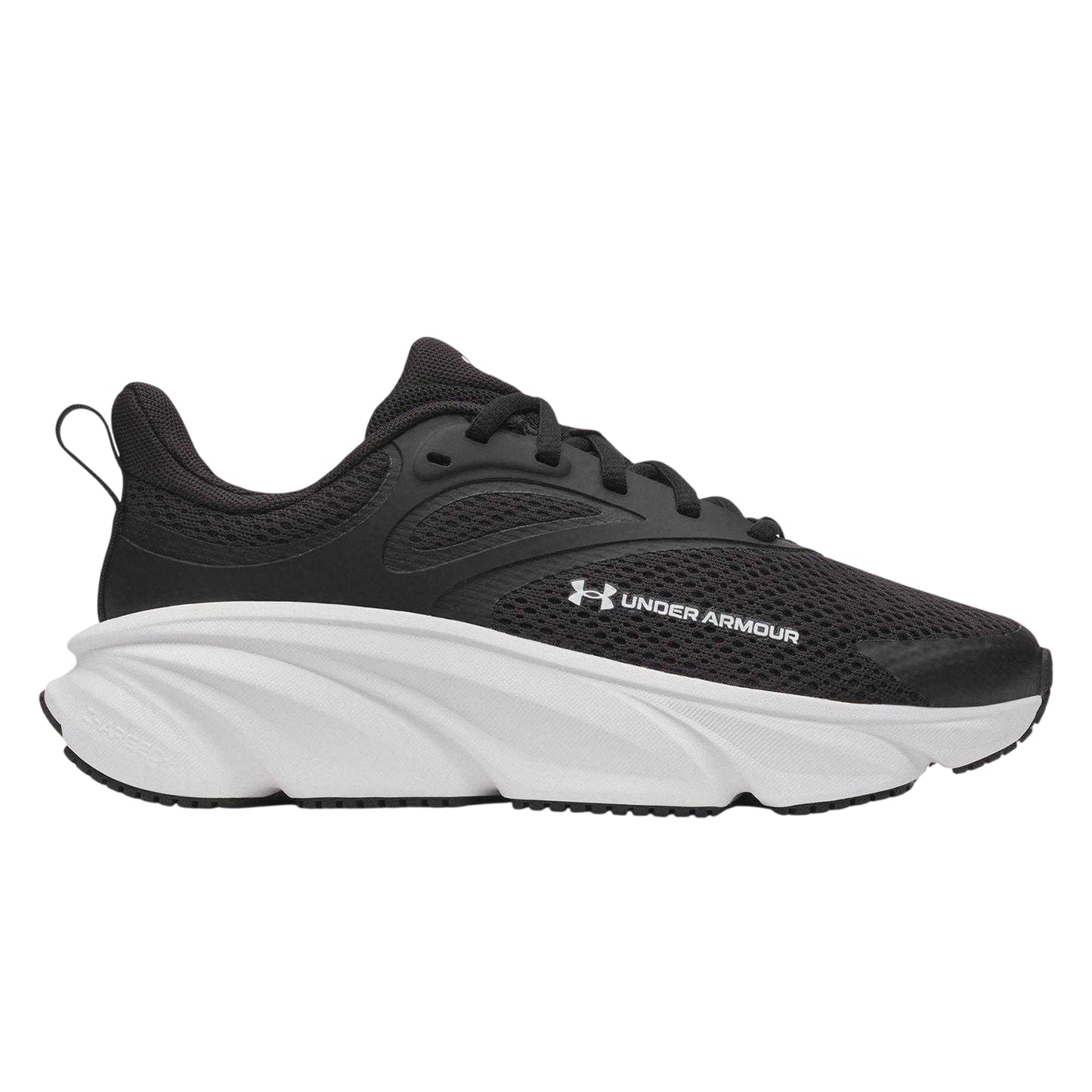 Black-White - Front - Under Armour Childrens-Kids Rogue 6 Trainers