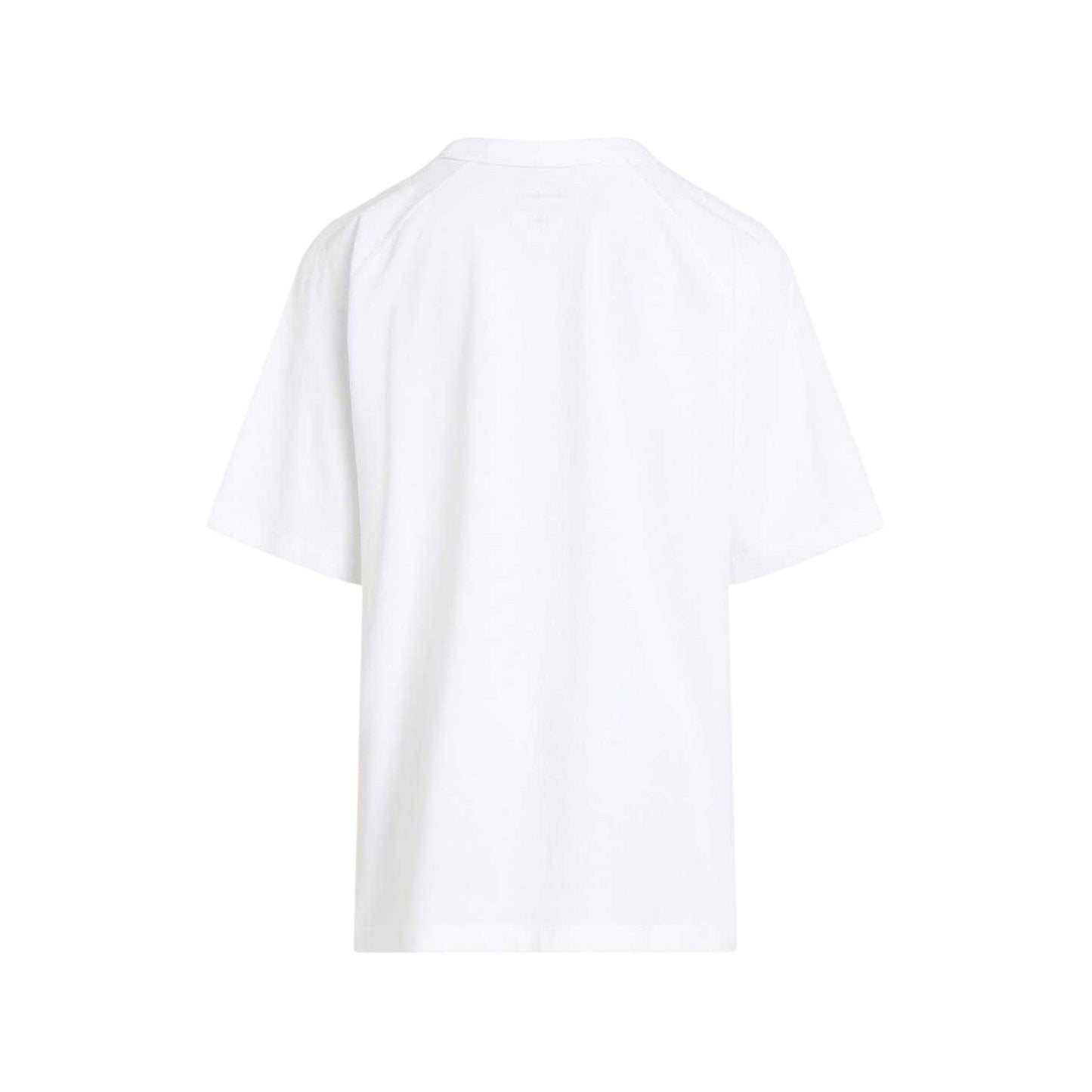 White - Back - Calvin Klein Childrens-Kids Jeans Appliqué T-Shirt
