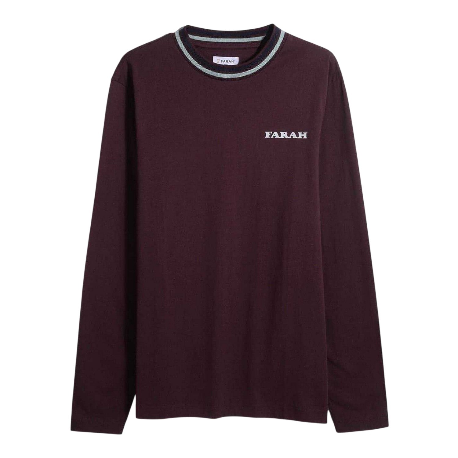 Red - Front - Farah Mens Colorado Crew Neck Regular Sweatshirt