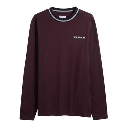 Red - Front - Farah Mens Colorado Crew Neck Regular Sweatshirt