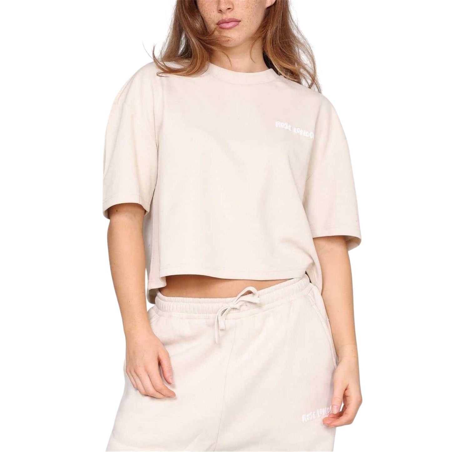 Summer Sand - Lifestyle - Rose London Womens-Ladies Authentic Crop T-Shirt