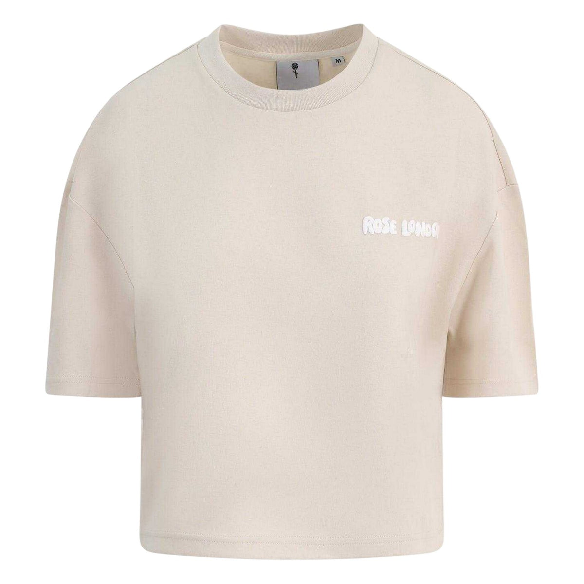 Summer Sand - Front - Rose London Womens-Ladies Authentic Crop T-Shirt
