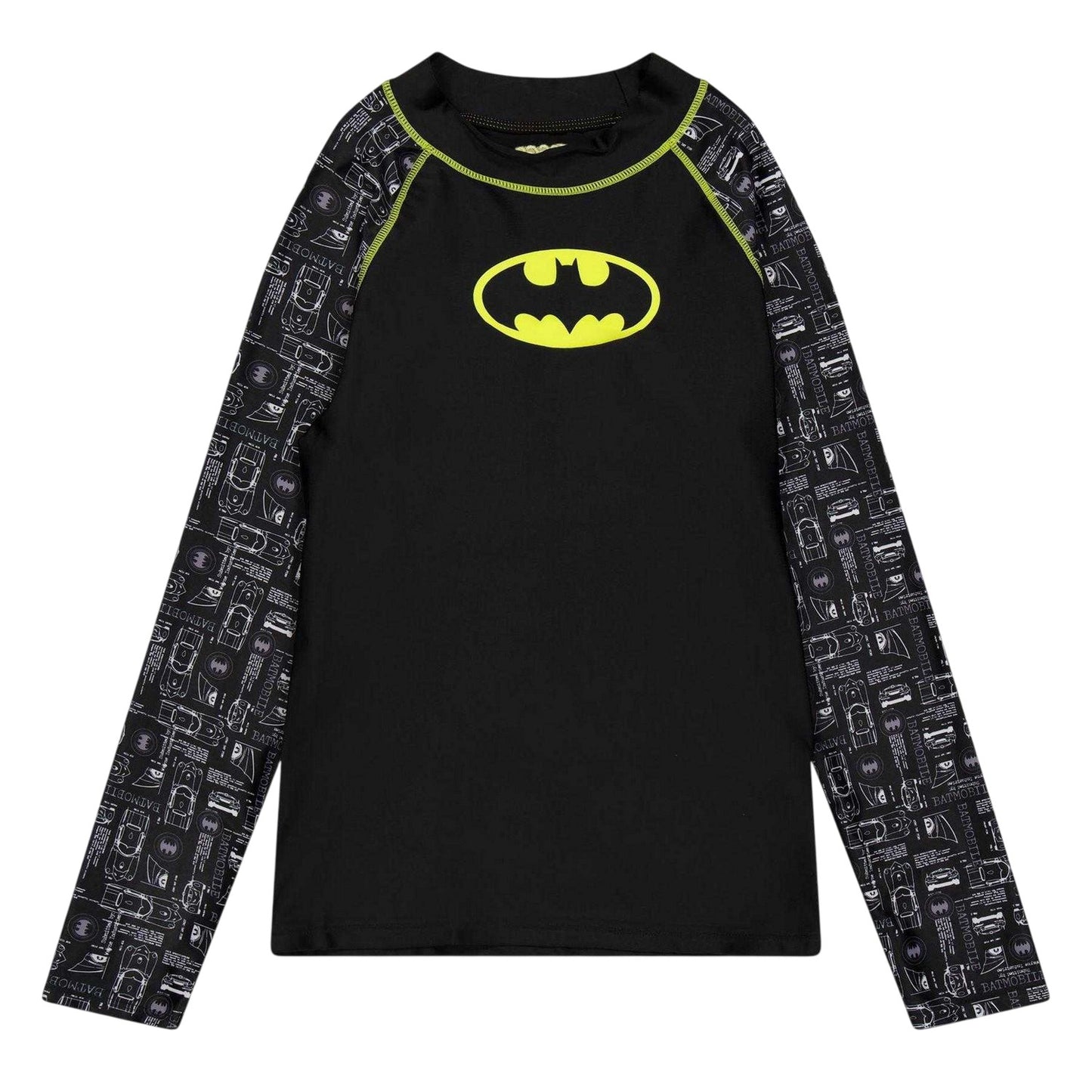 Black - Front - Zoggs Childrens-Kids Batman Sun T-Shirt