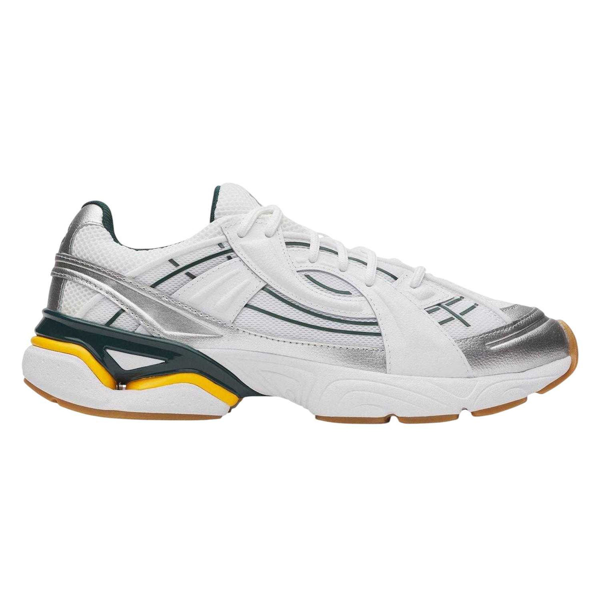 White-Green-Gold - Front - Under Armour Mens Sola Trainers