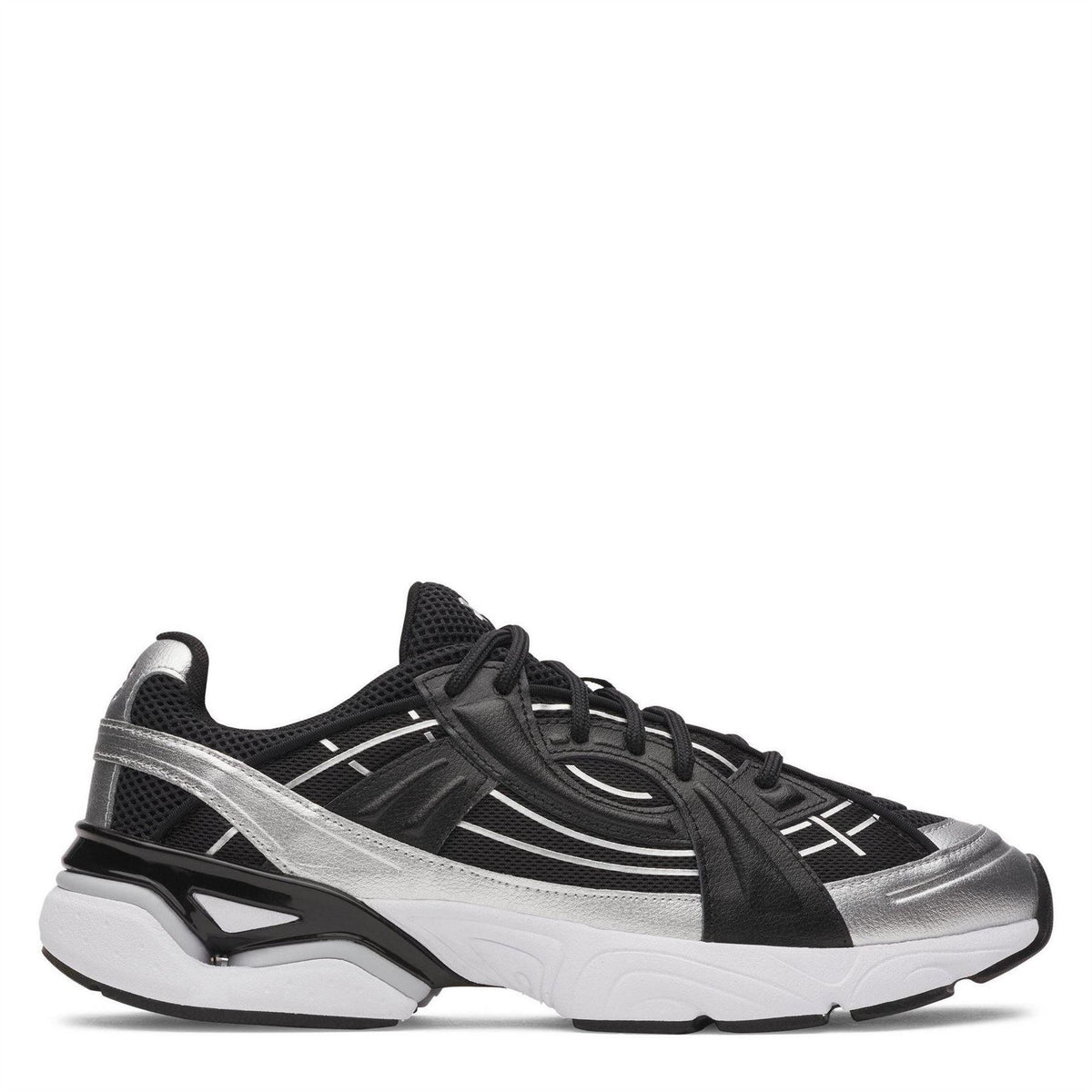 Black-White - Front - Under Armour Mens Sola Trainers