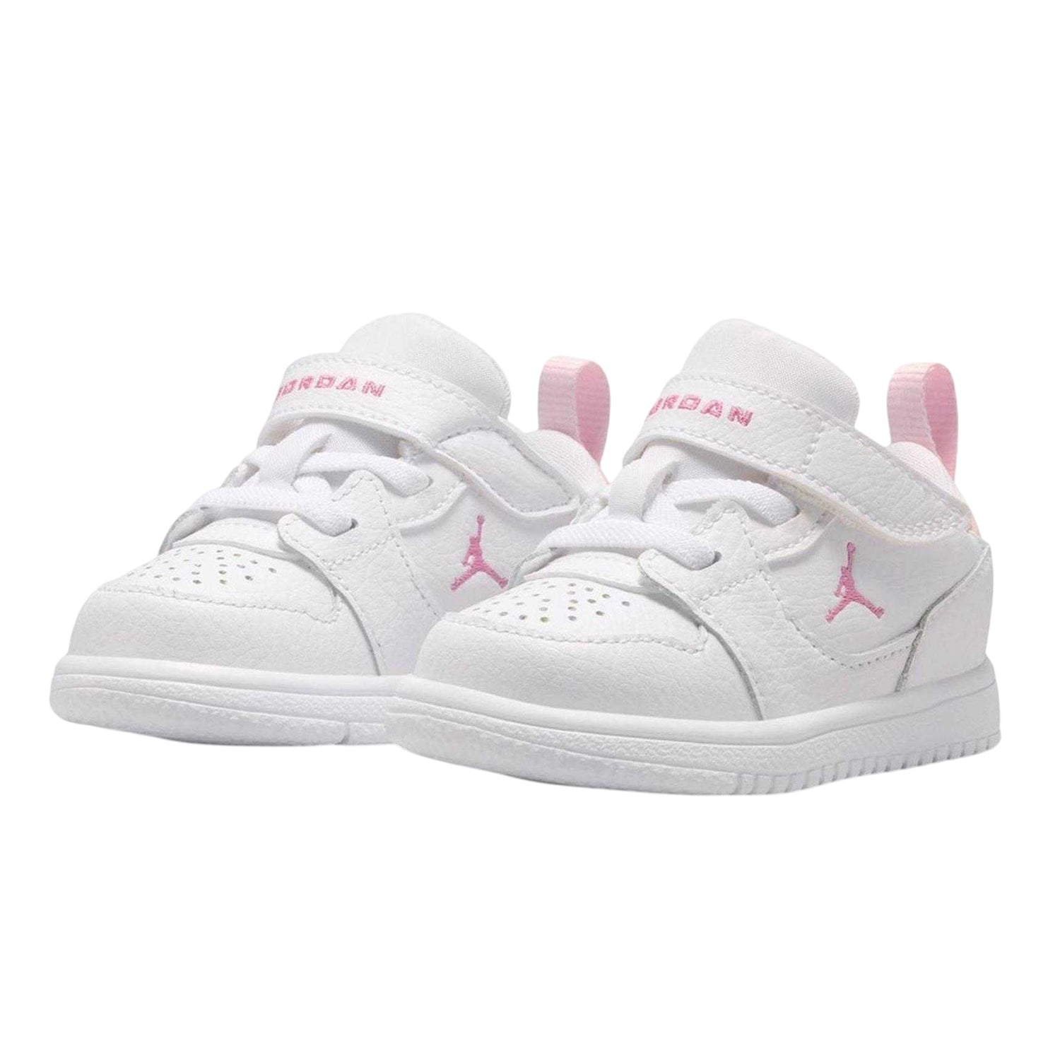 White-Pink - Pack Shot - Nike Childrens-Kids Air Jordan Access Trainers