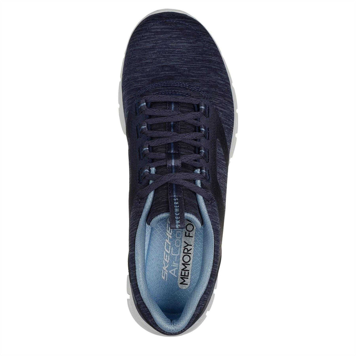 Navy - Pack Shot - Skechers Womens-Ladies Luminate Trainers