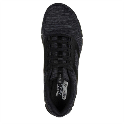 Black - Lifestyle - Skechers Womens-Ladies Luminate Trainers