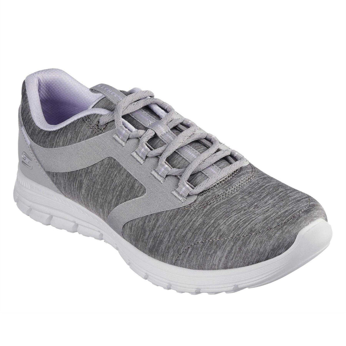 Grey - Front - Skechers Womens-Ladies Luminate Trainers