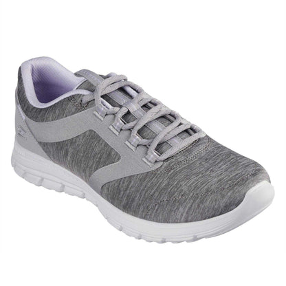 Grey - Front - Skechers Womens-Ladies Luminate Trainers