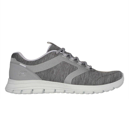 Grey - Side - Skechers Womens-Ladies Luminate Trainers